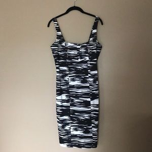 Black and White Calvin Klein Dress.